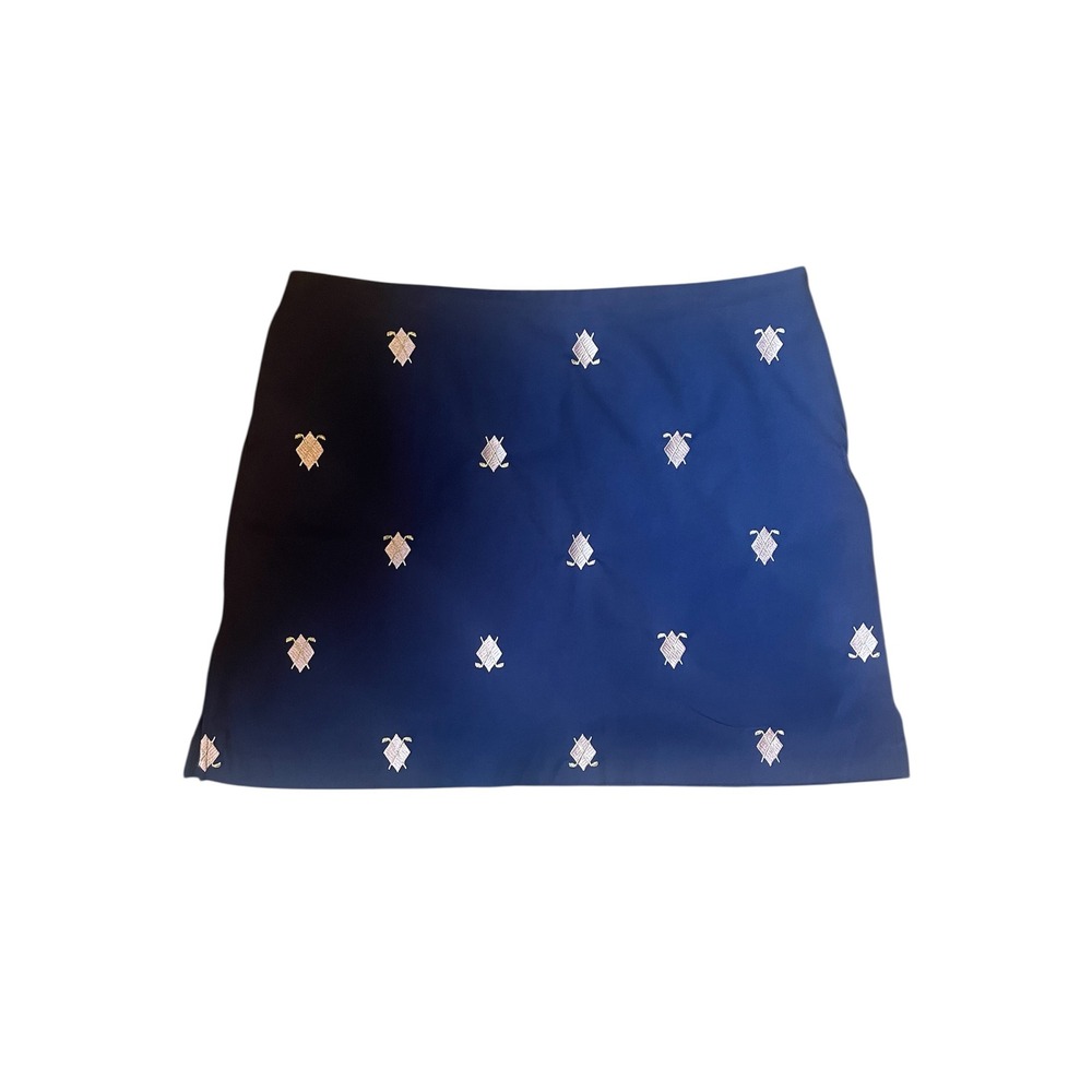 Coral Bay Golf Skort Turtle‎ Print Athletic Golfing Skirt Size 18